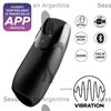 Men Vibration Masturbador con carga USB y control Via App